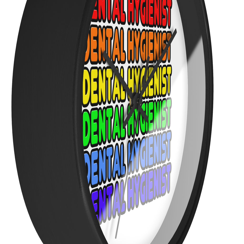 Rainbow Dental Hygienist - Wall Clock