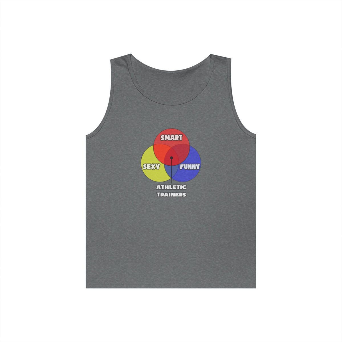 Venn Diagram .. Athletic Trainers - Unisex Heavy Cotton Tank Top