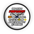 Firefighter .. OMG WTF LOL - Wall Clock