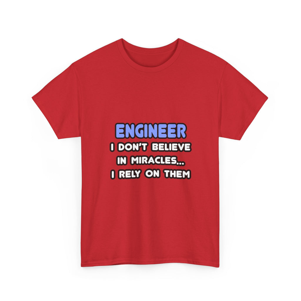 Miracles and Engineers - Unisex Heavy Cotton Tee