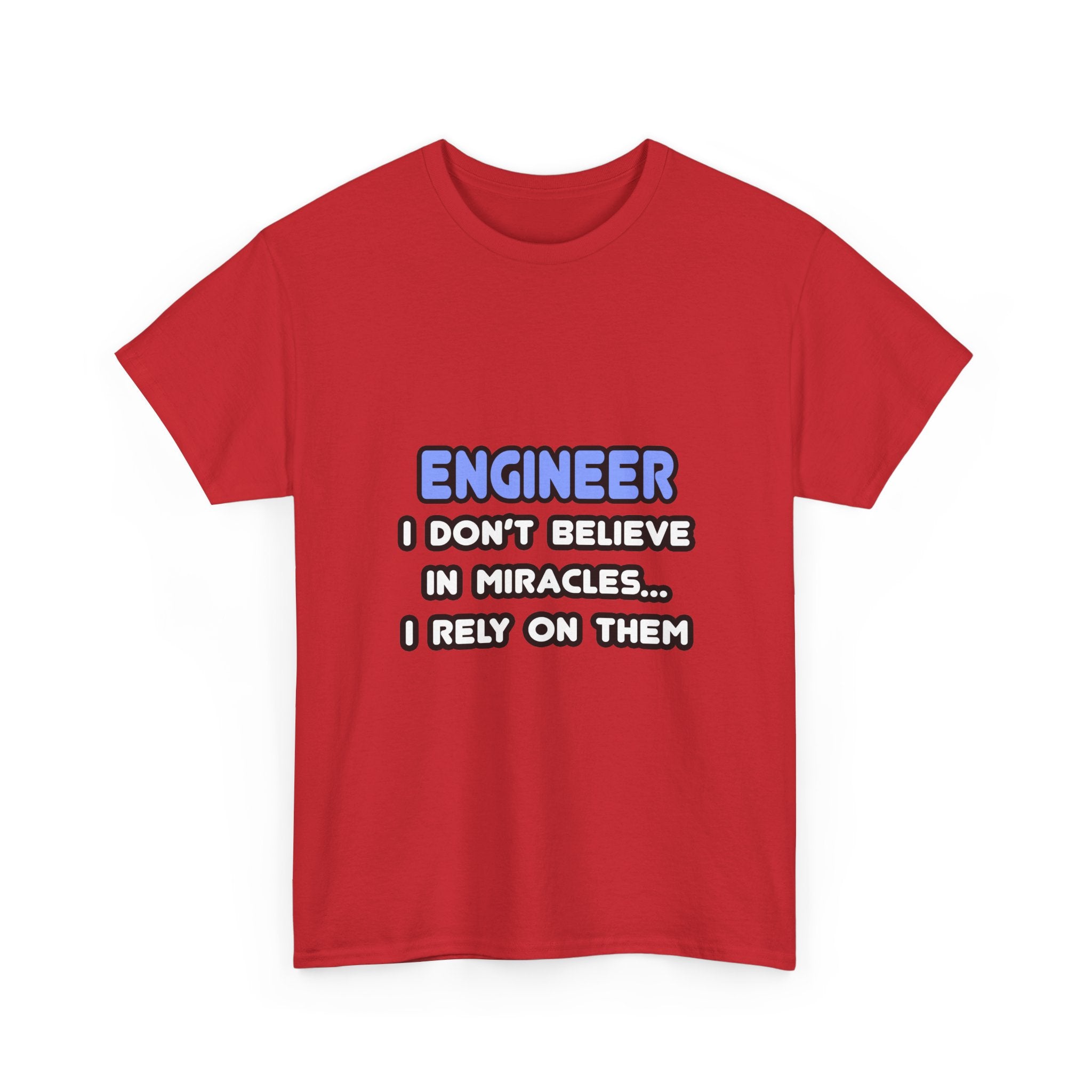 Miracles and Engineers - Unisex Heavy Cotton Tee