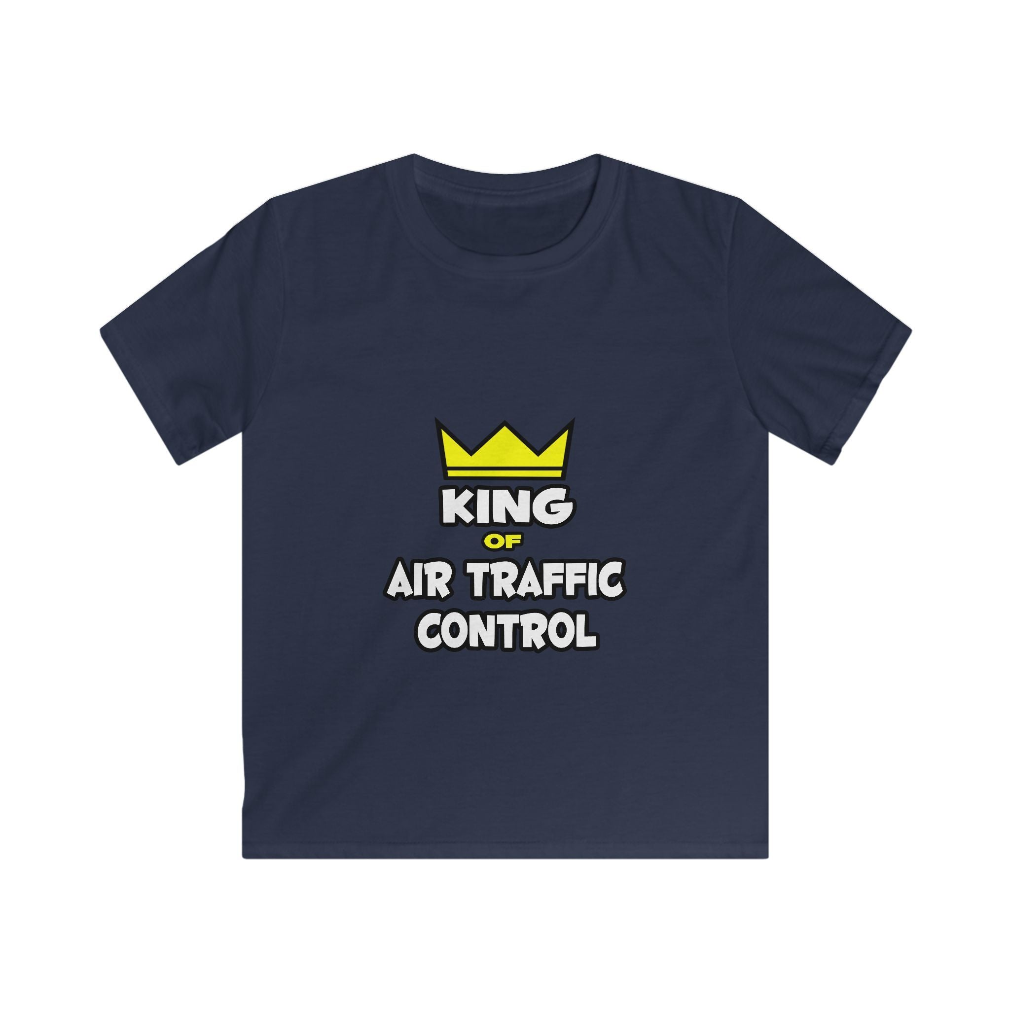 King of Air Traffic Control - Kids Softstyle Tee