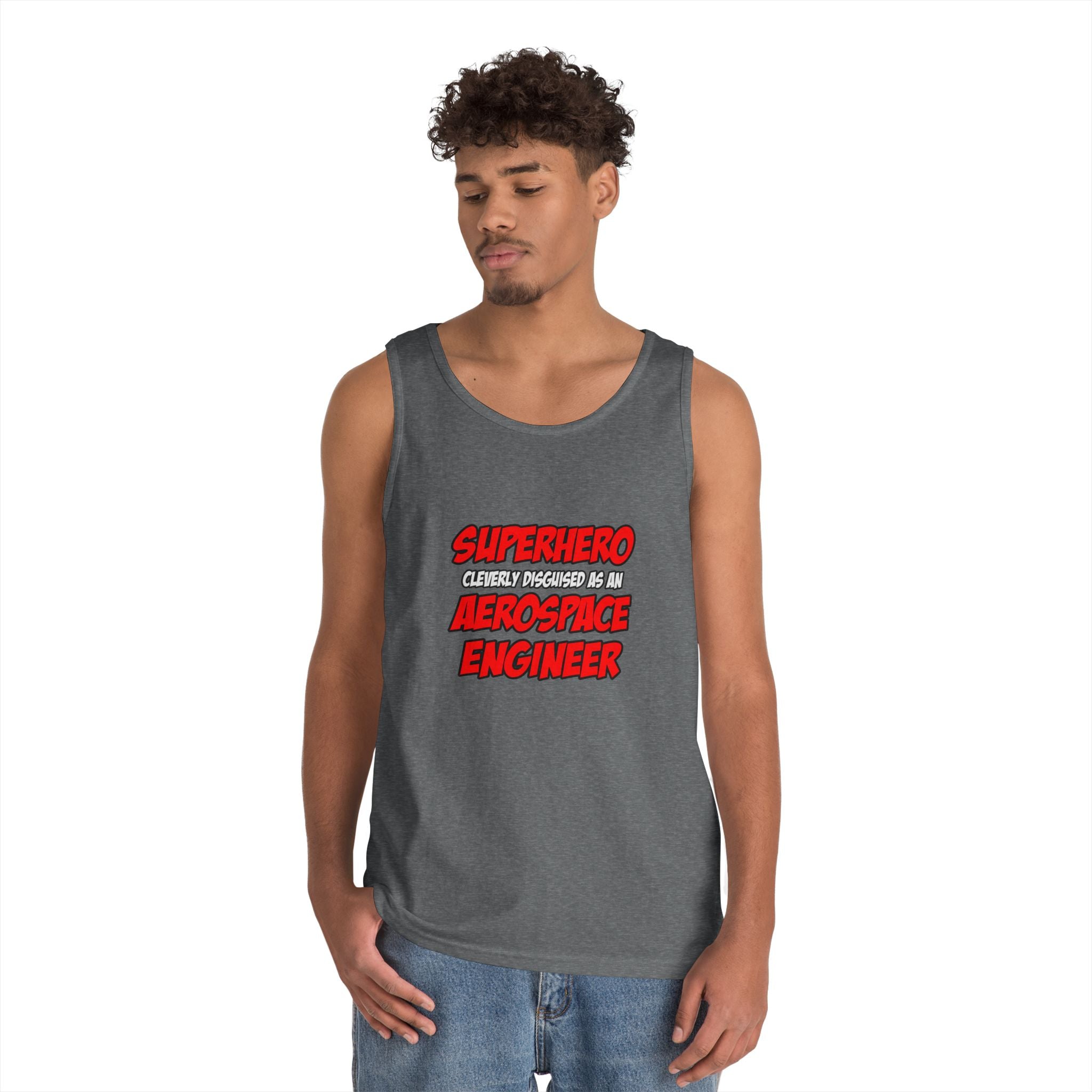 Superhero...Aerospace Engineer - Unisex Heavy Cotton Tank Top