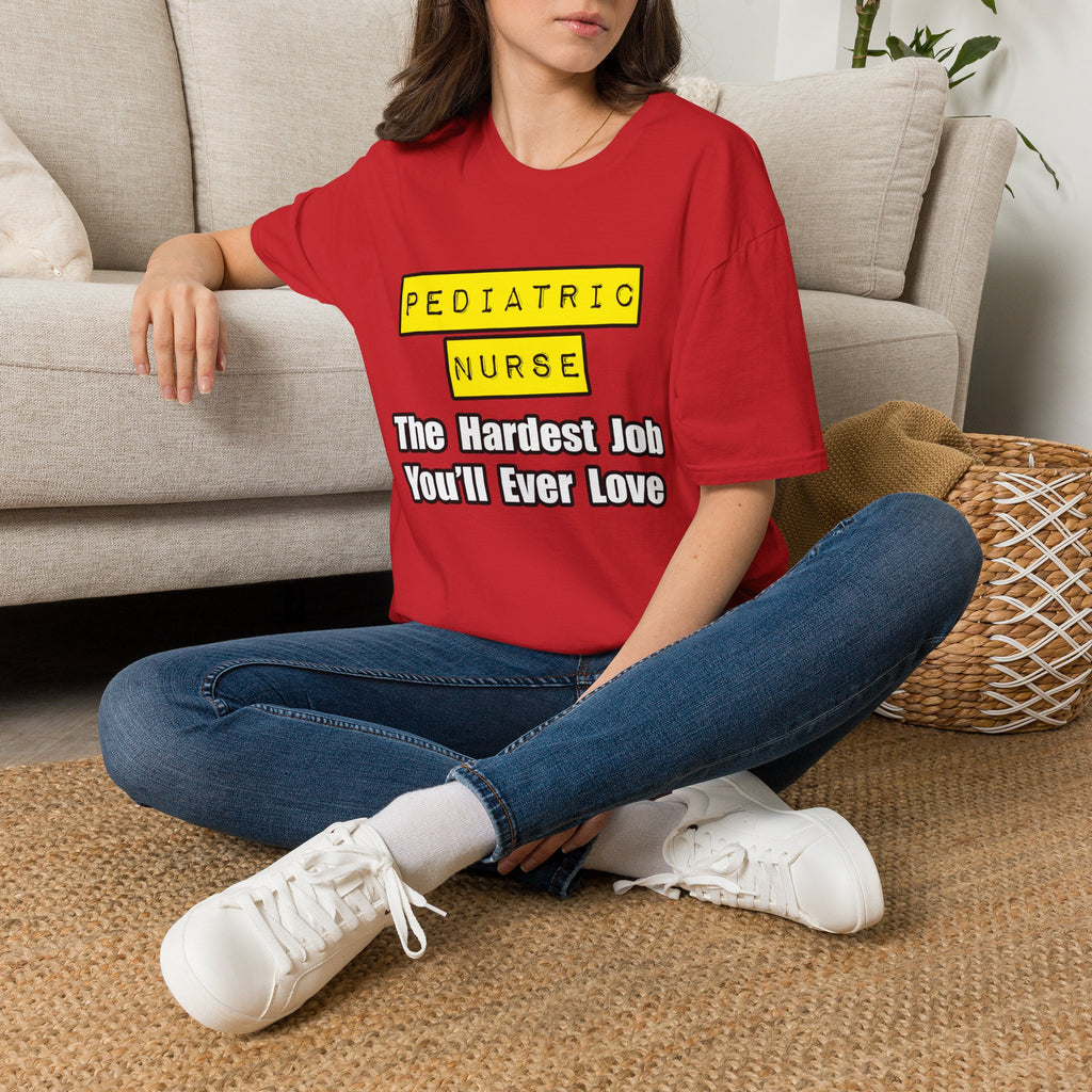 Pediatric Nurse...Hardest Job You'll Ever Love - Unisex Softstyle T-Shirt
