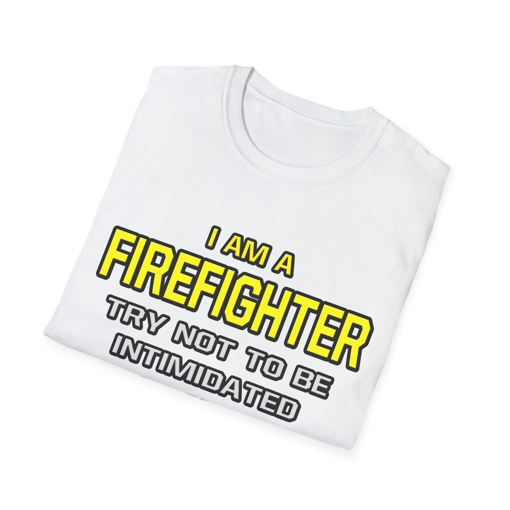 Firefighter...Superior Intelligence - Unisex Softstyle T-Shirt