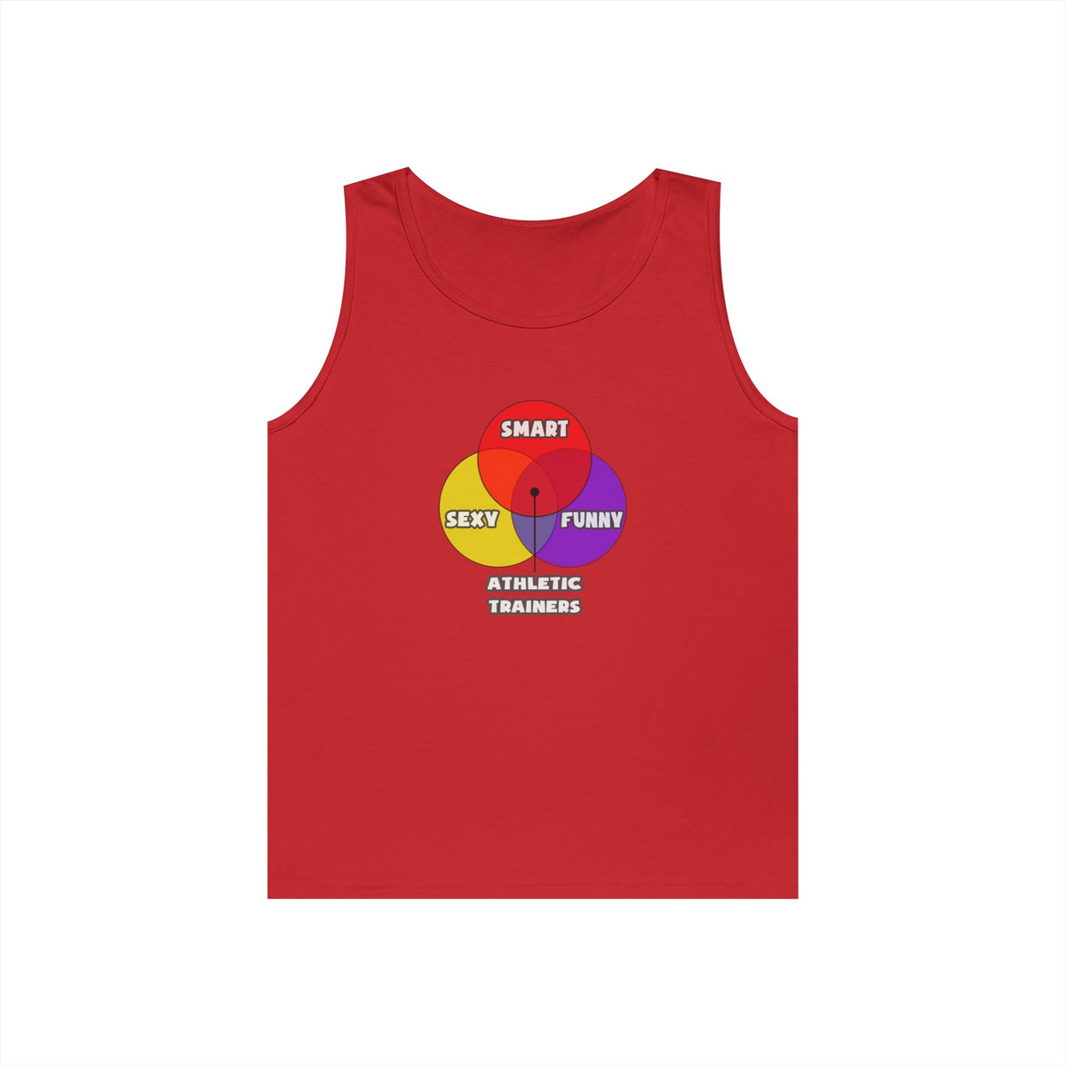Venn Diagram .. Athletic Trainers - Unisex Heavy Cotton Tank Top