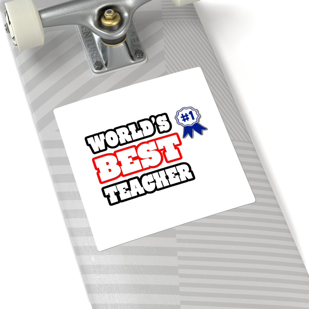 World's Best Teacher - Square Stickers