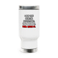 Deal With It ... Funny Dental Assistant - Stainless Steel Travel Mug with Handle, 14oz