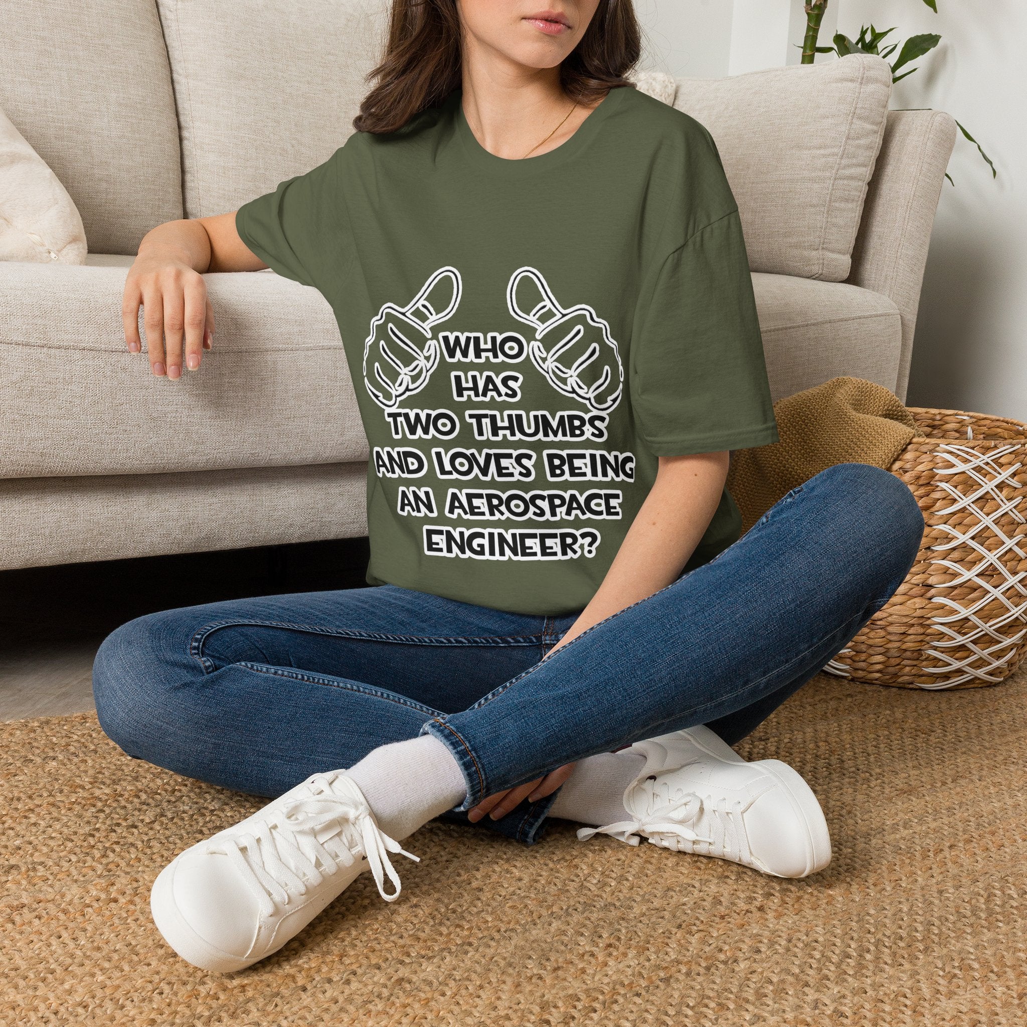 Two Thumbs...Aerospace Engineer - Unisex Softstyle T-Shirt