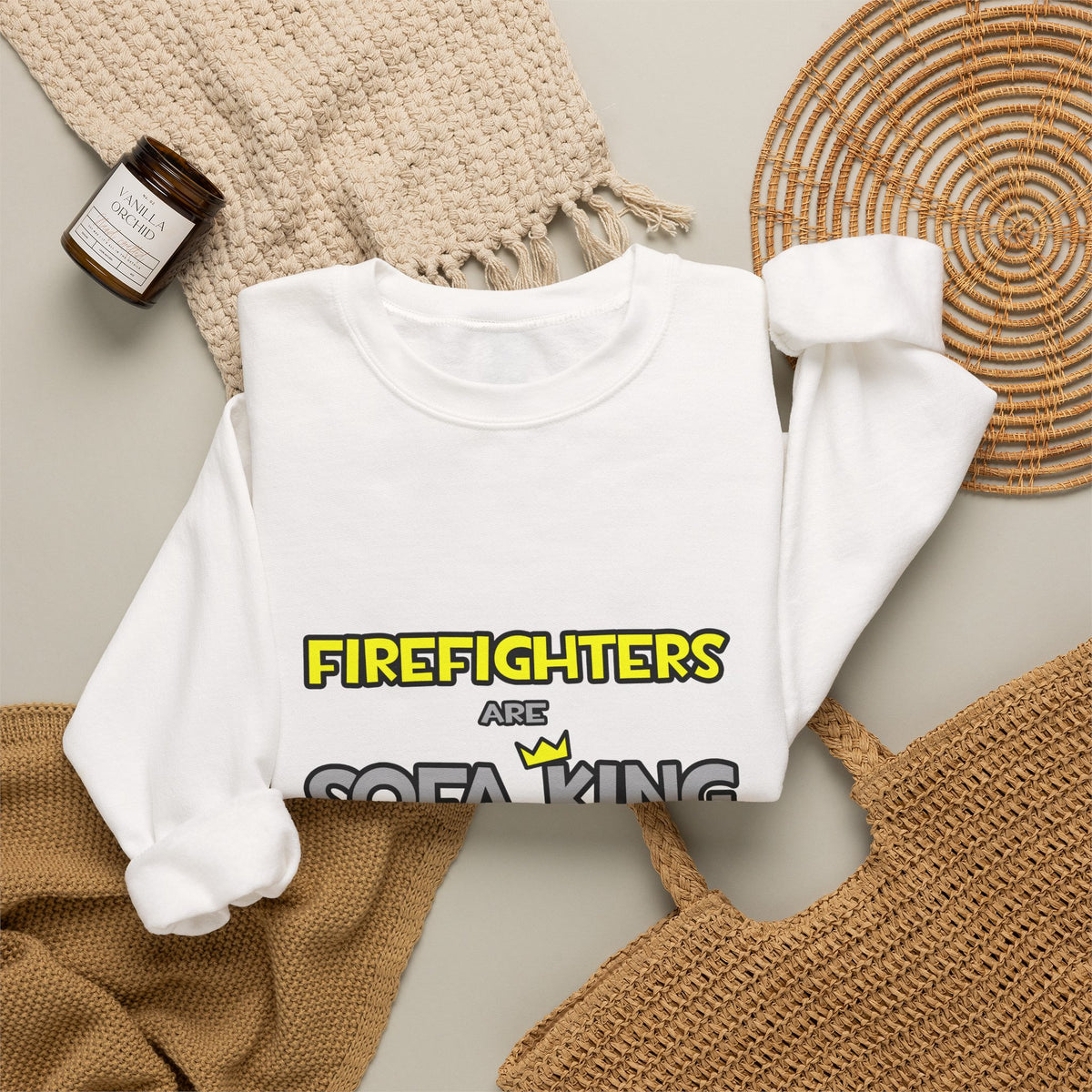 Firefighters Are Sofa King Cool - Unisex Heavy Blend™ Crewneck Sweatshirt