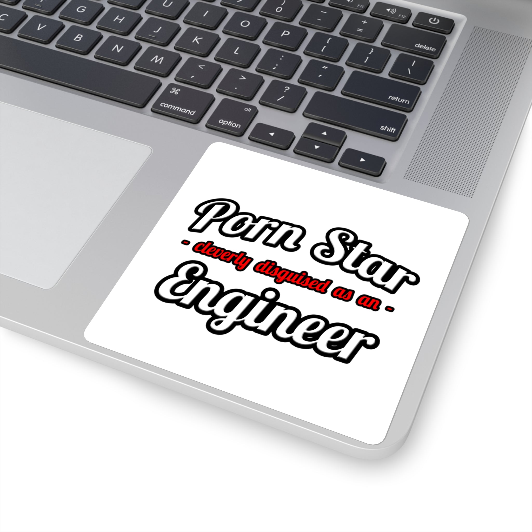 Porn Star...Engineer - Square Stickers