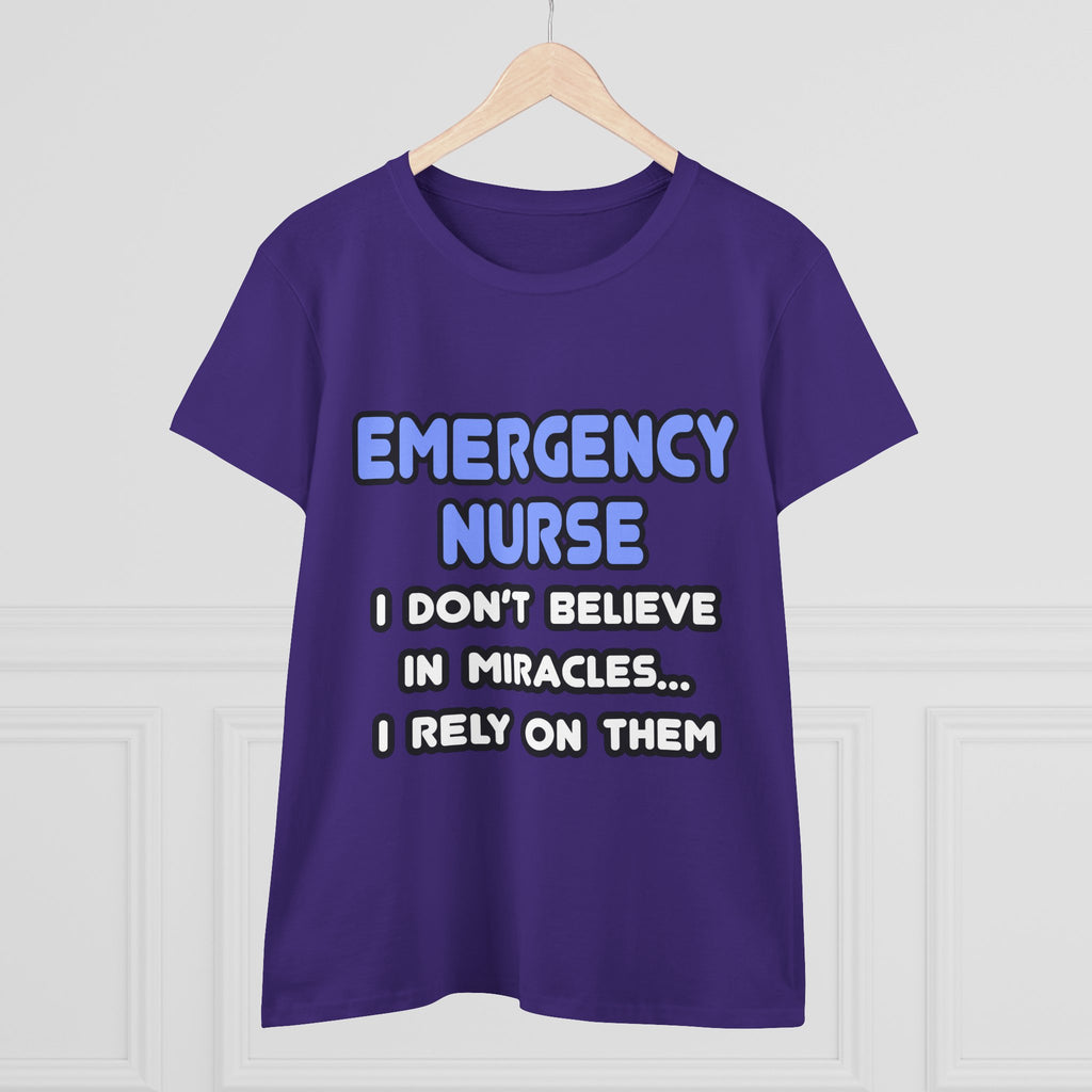 Miracles and Emergency Nurses - Women's Midweight Cotton Tee