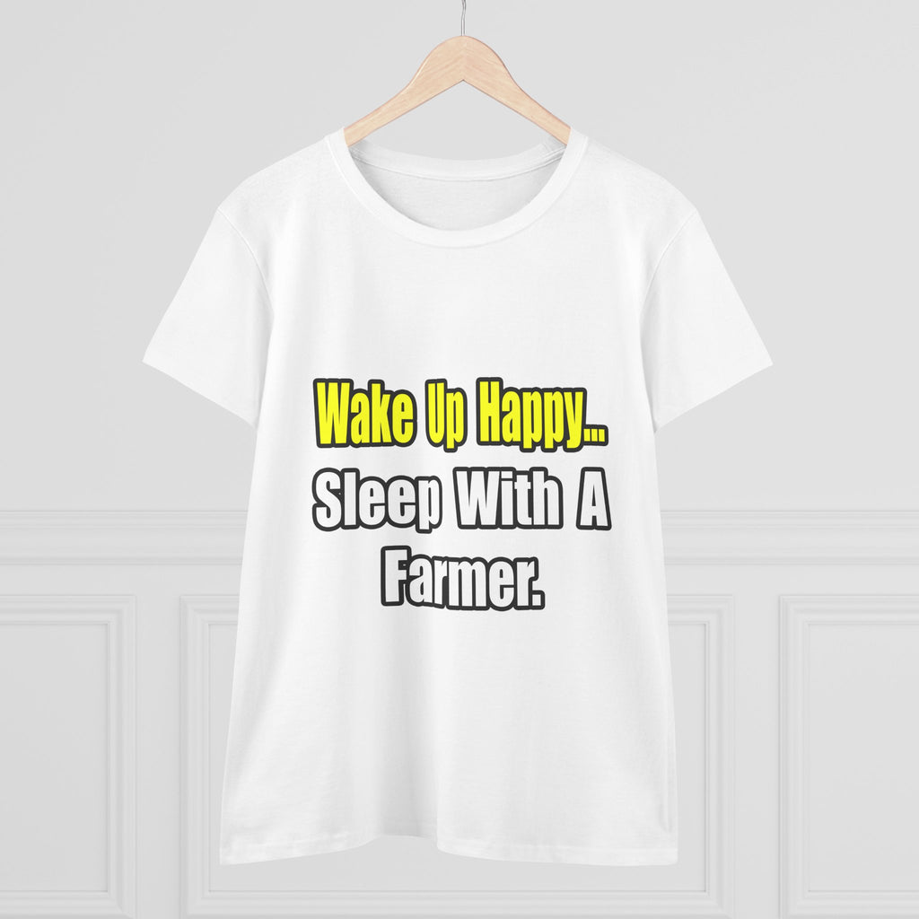 Sleep With a Farmer - Women's Midweight Cotton Tee
