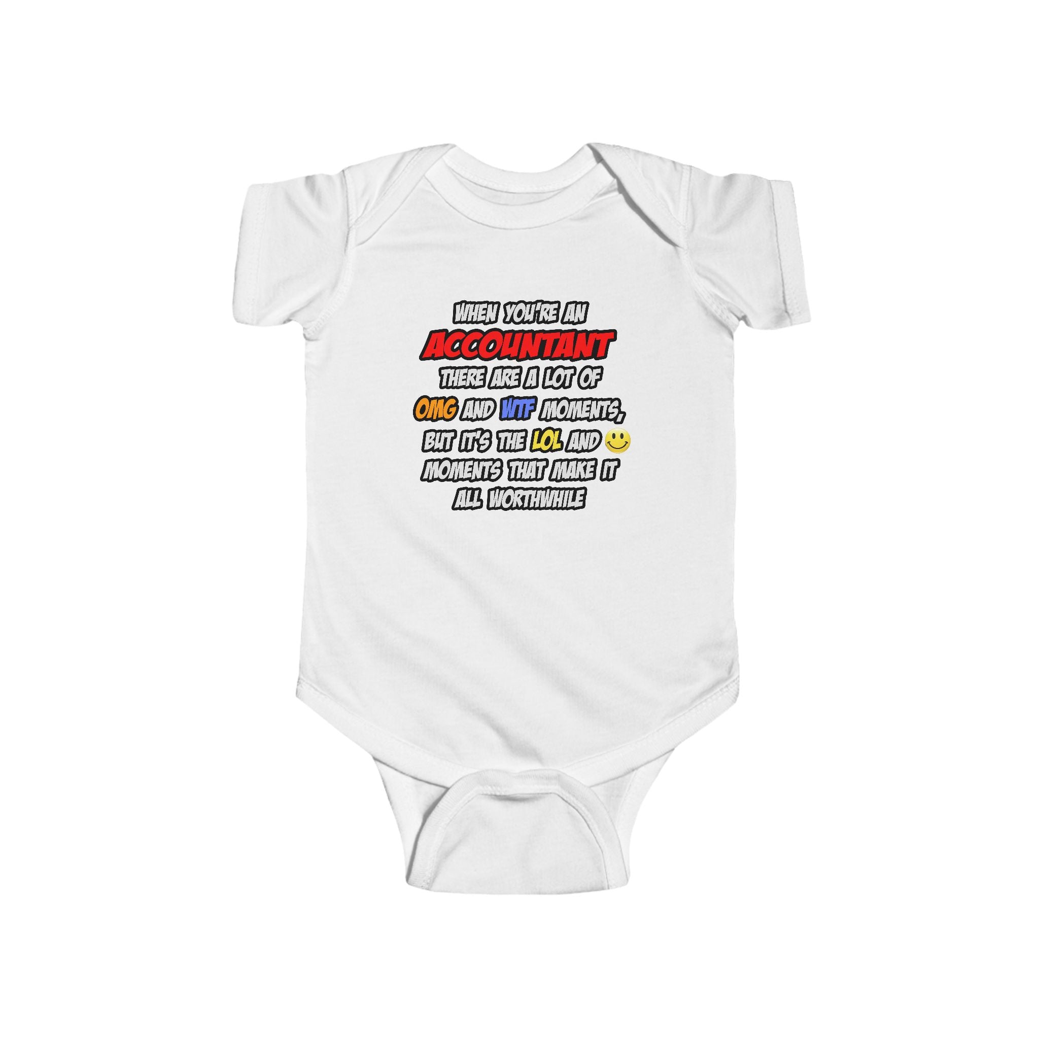 Accountant .. OMG WTF LOL - Infant Fine Jersey Bodysuit