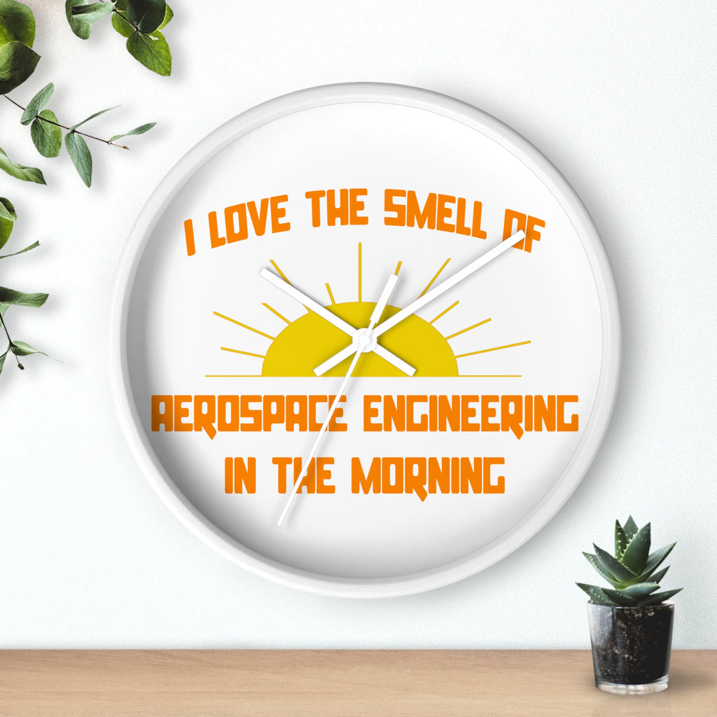 Smell of Aerospace Engineering in the Morning - Wall Clock