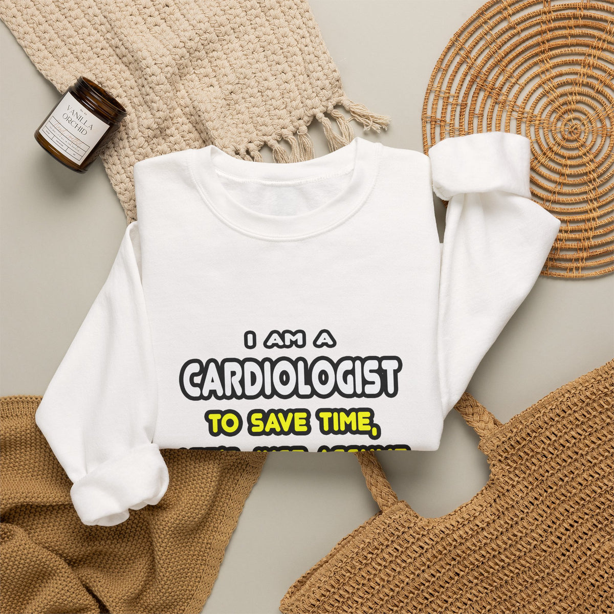 Funny Cardiologist T Shirts and Gifts - Unisex Heavy Blend™ Crewneck Sweatshirt