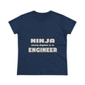 Ninja Cleverly Disguised As An Engineer - Women's Midweight Cotton Tee