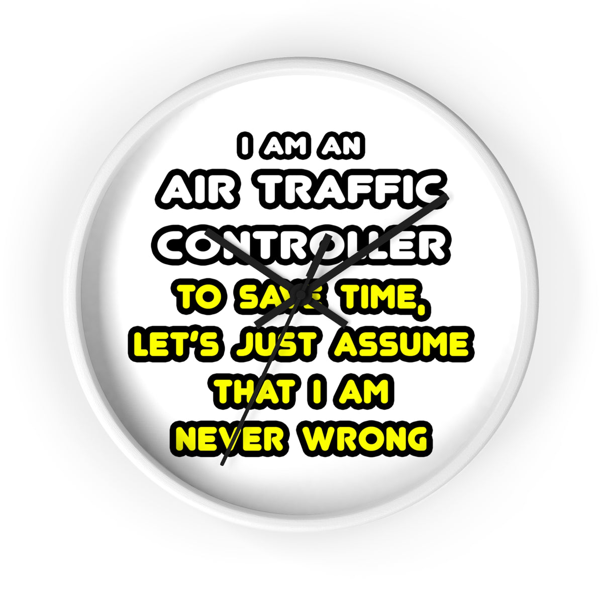 Funny Air Traffic Controller T Shirts - Wall Clock