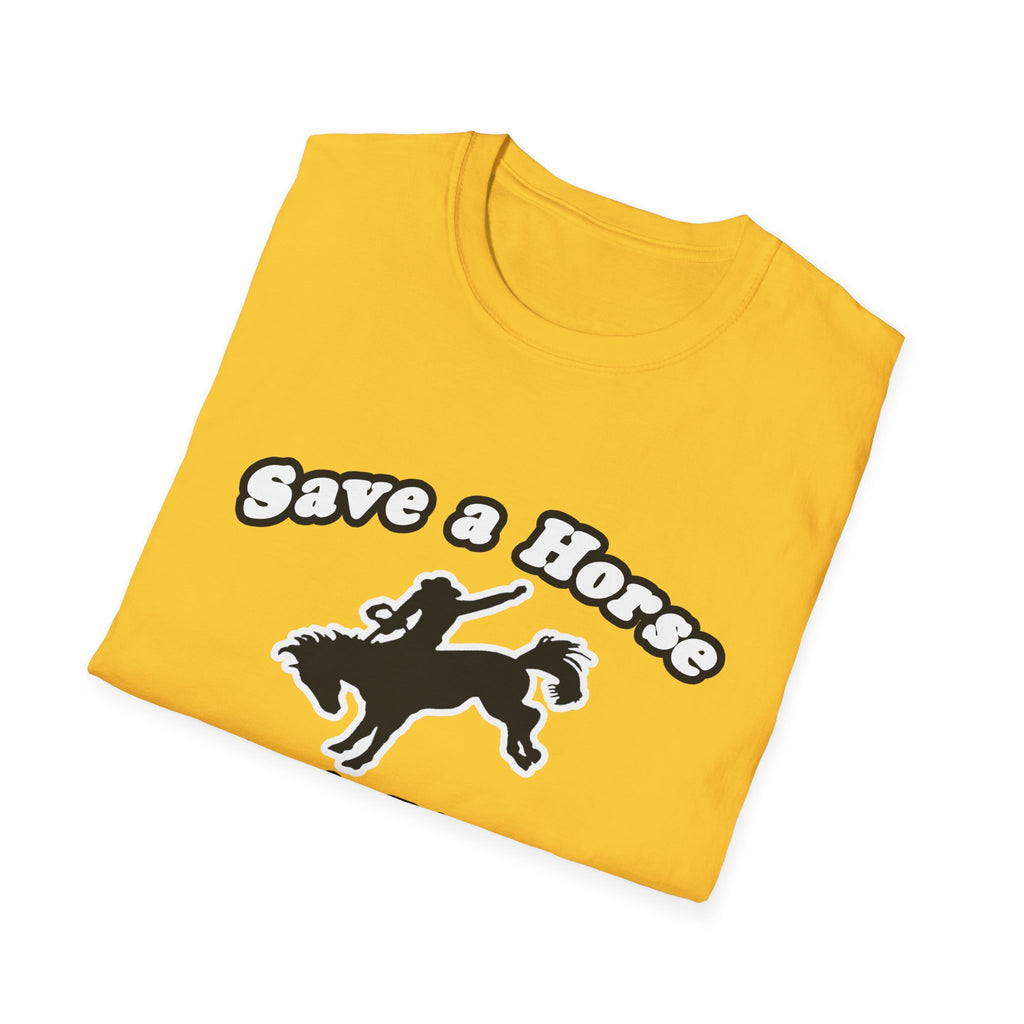 Save Horse Ride Biologist - Unisex Softstyle T-Shirt