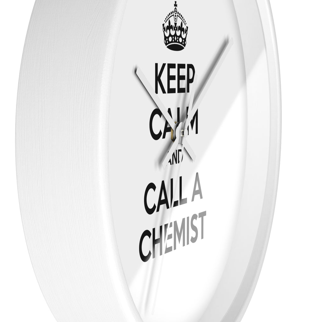 Keep Calm and Call a Chemist - Wall Clock