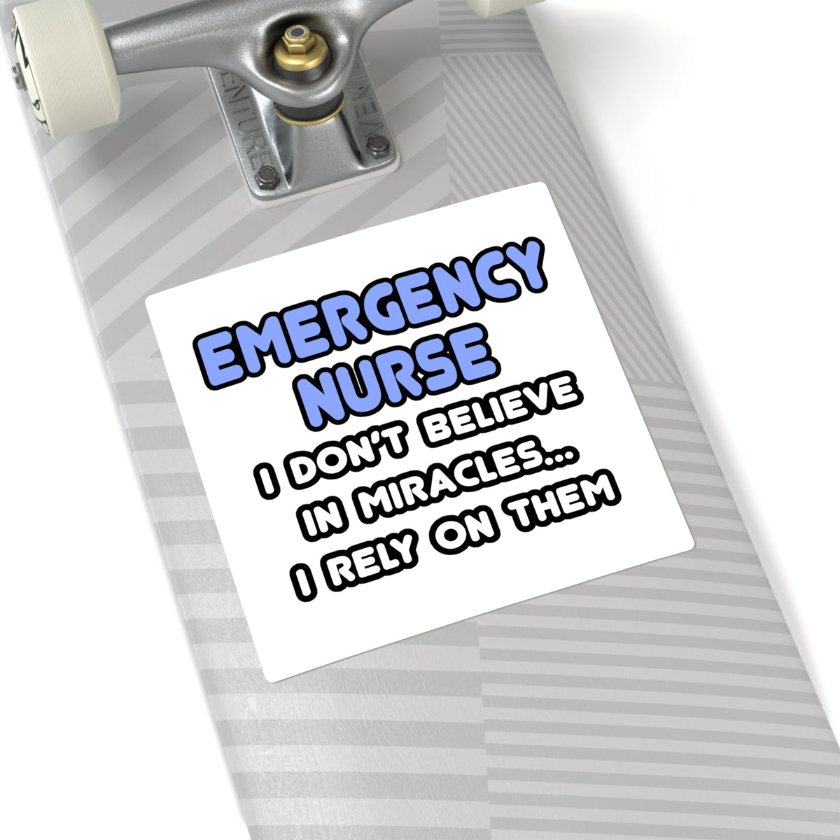 Miracles and Emergency Nurses - Square Stickers