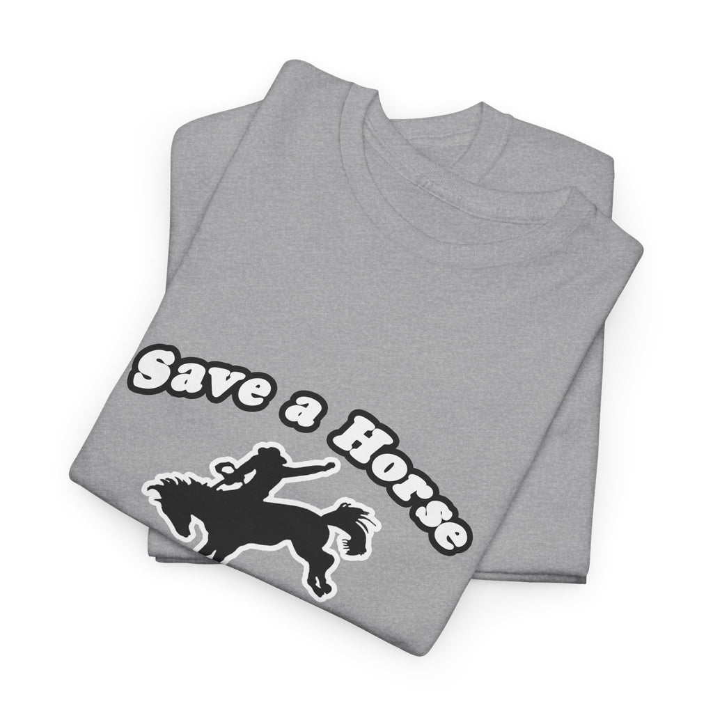 Save Horse Ride Biologist - Unisex Heavy Cotton Tee