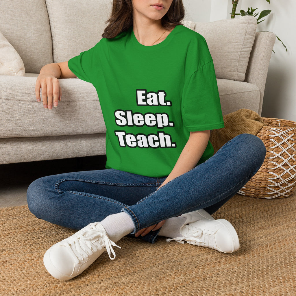 eat sleep teach - Unisex Softstyle T-Shirt