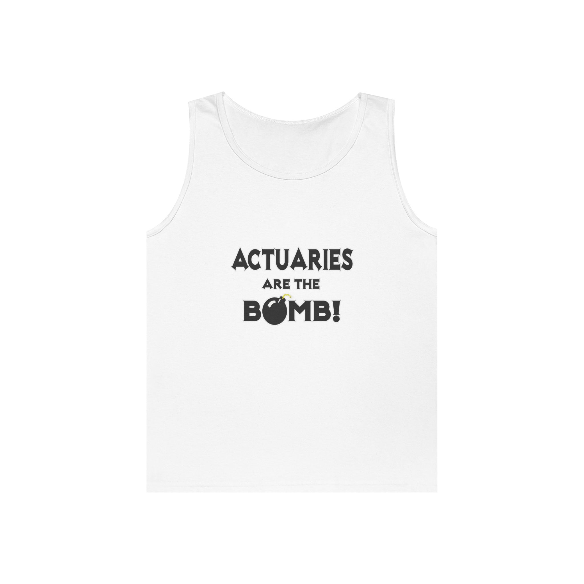 Actuaries Are The Bomb! - Unisex Heavy Cotton Tank Top