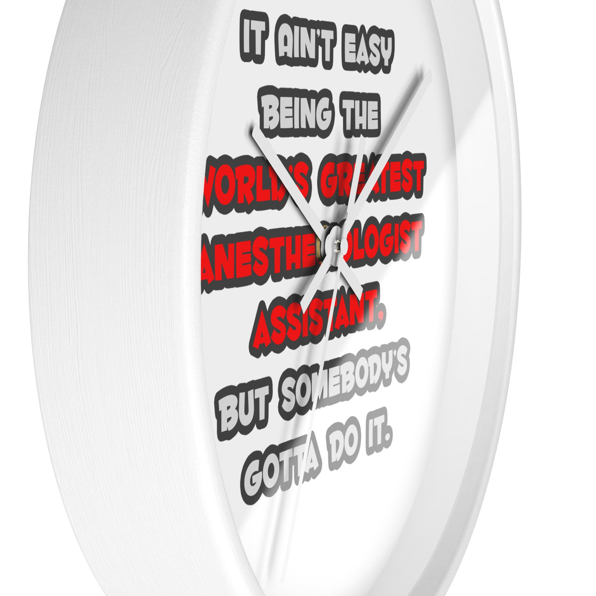 World's Greatest Anesthesiologist Asst Joke - Wall Clock