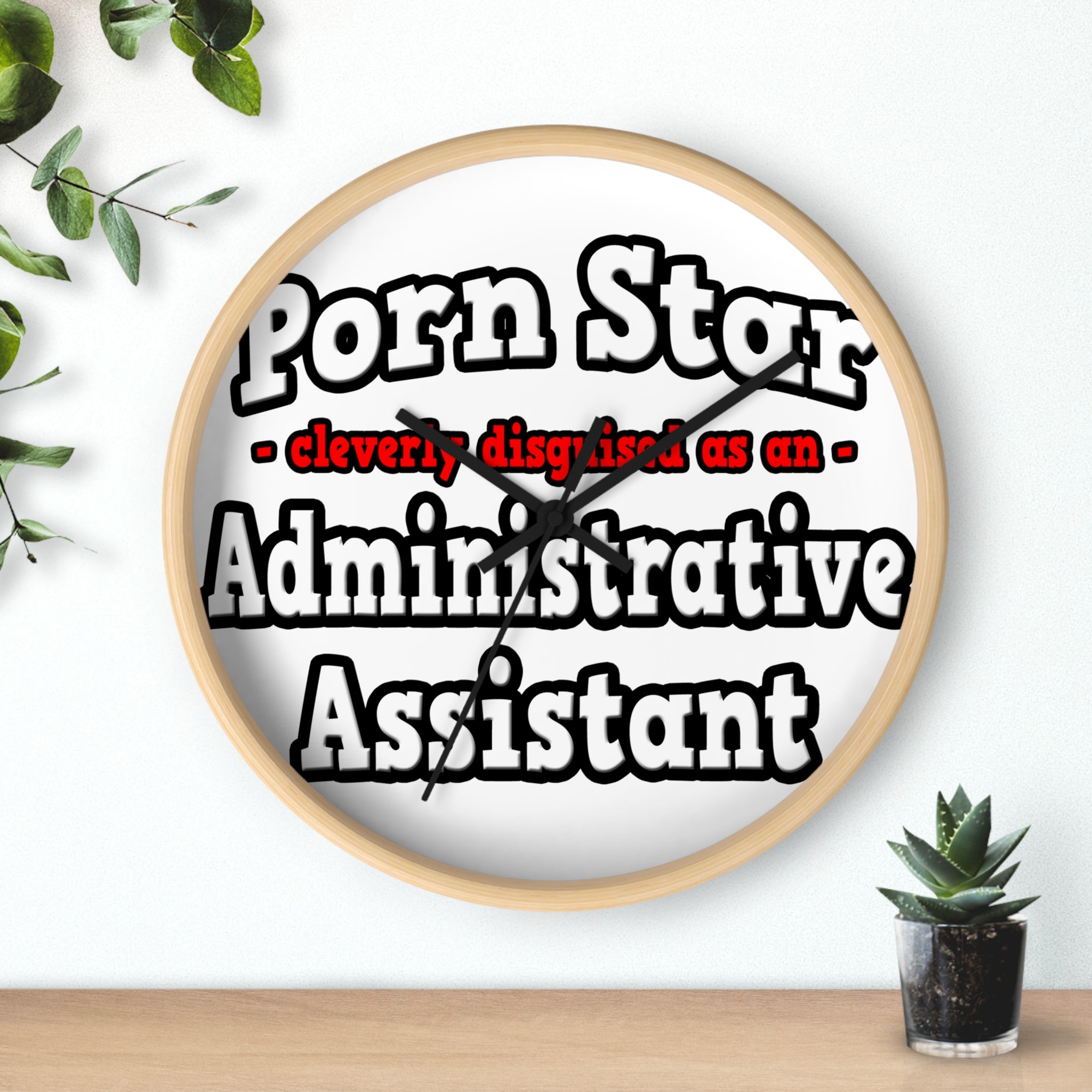 Porn Star...Administrative Assistant - Wall Clock