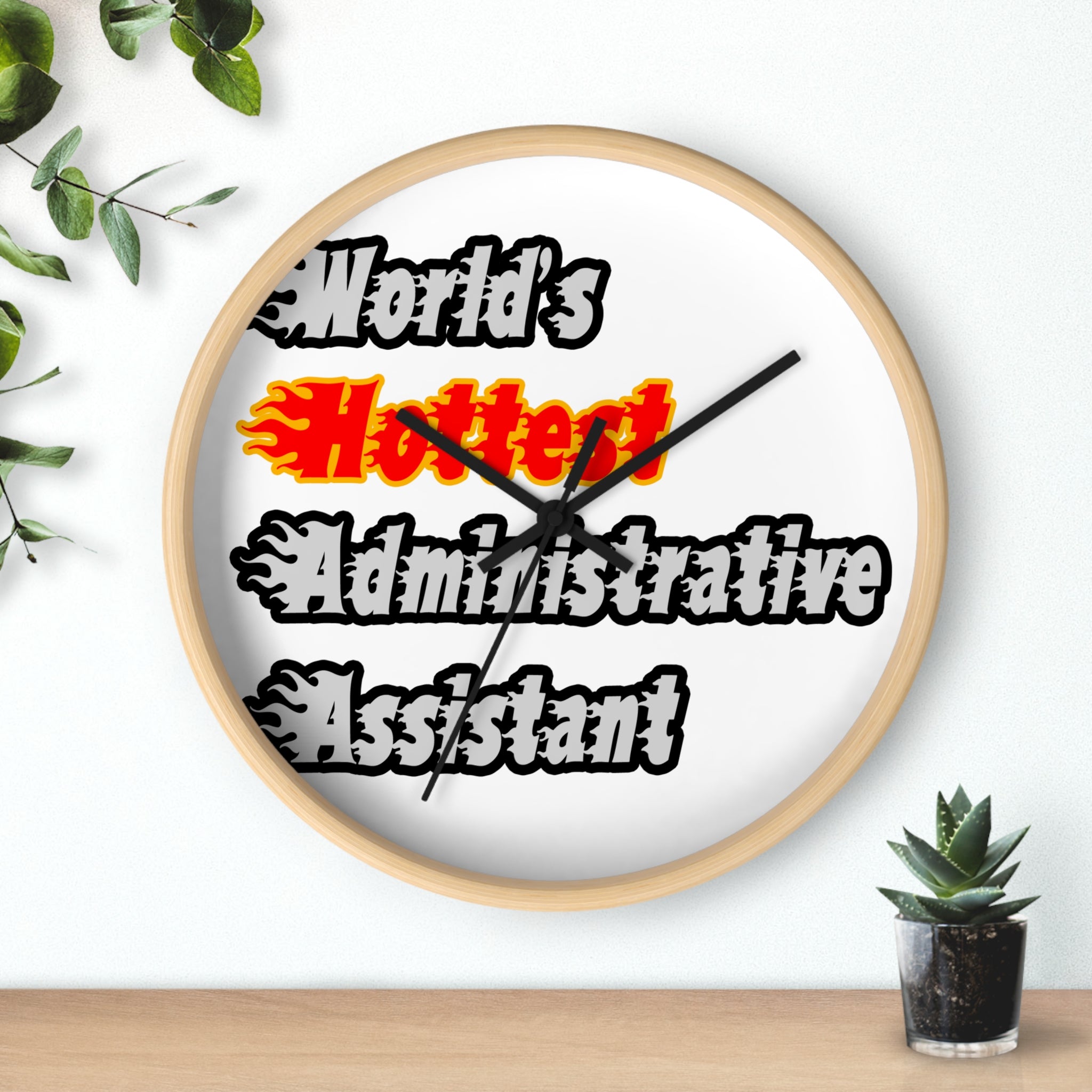 World's Hottest Administrative Assistant - Wall Clock
