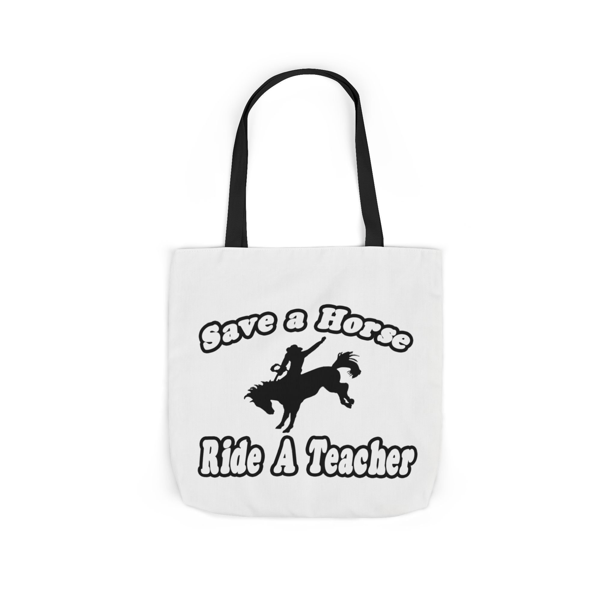 save horse ride teacher - Canvas Tote Bag, 5-Color Straps