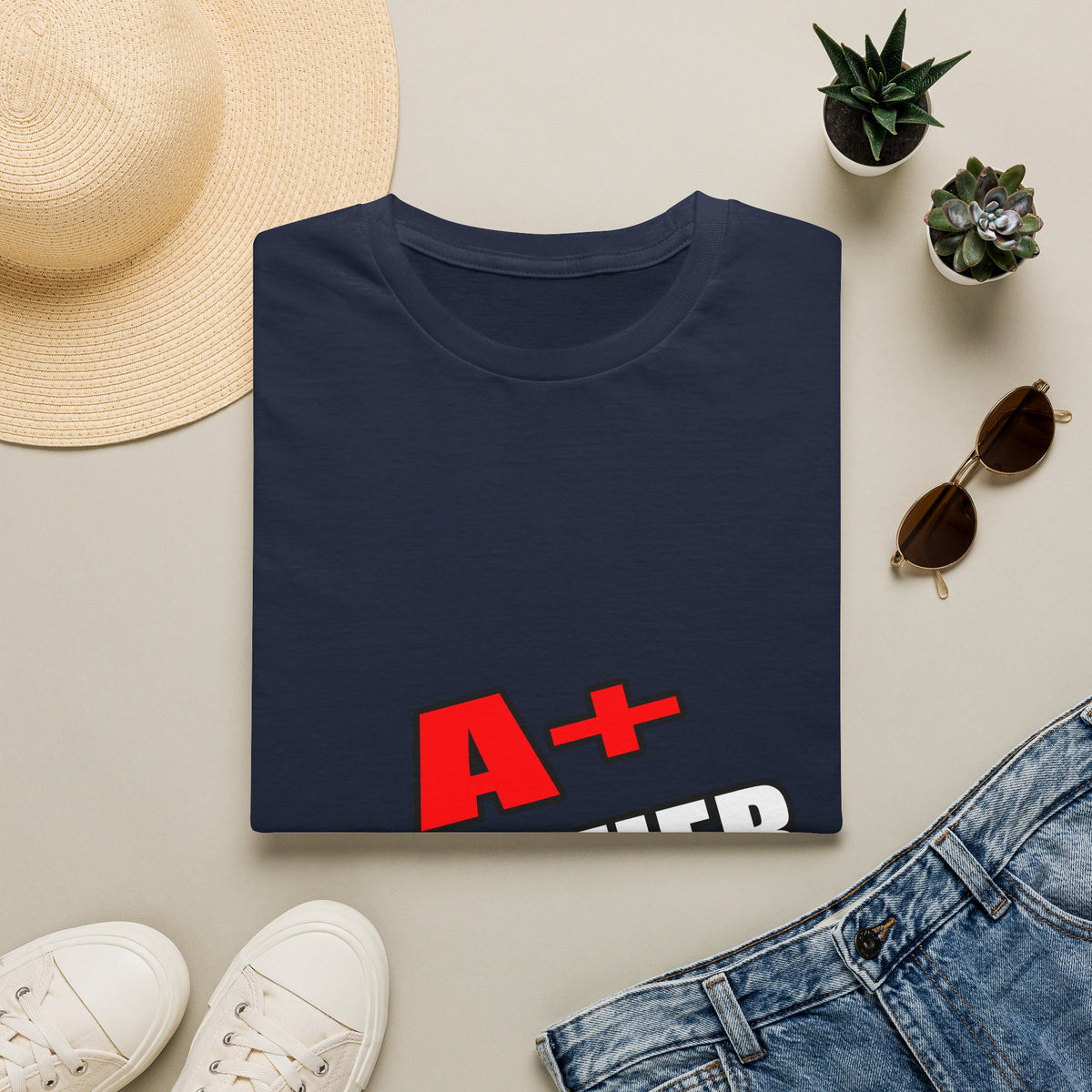 a plus teacher - Unisex Softstyle T-Shirt