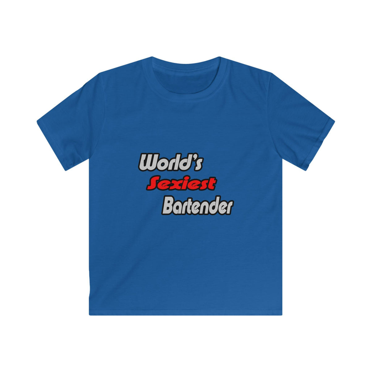World's Sexiest Bartender - Kids Softstyle Tee