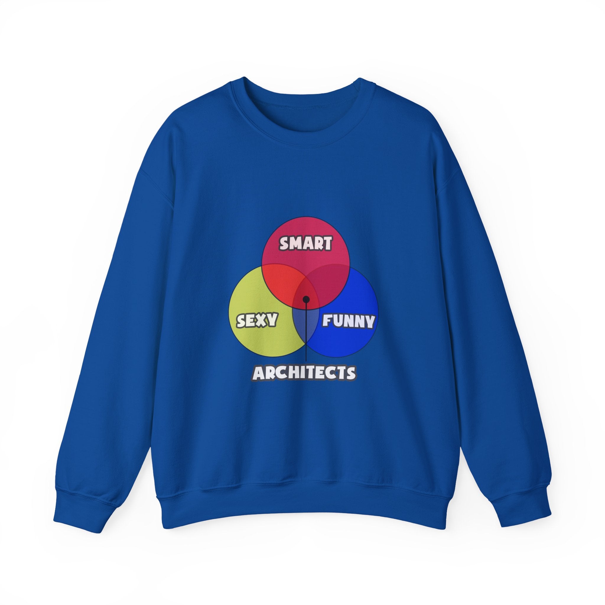 Venn Diagram .. Architects - Unisex Heavy Blend™ Crewneck Sweatshirt
