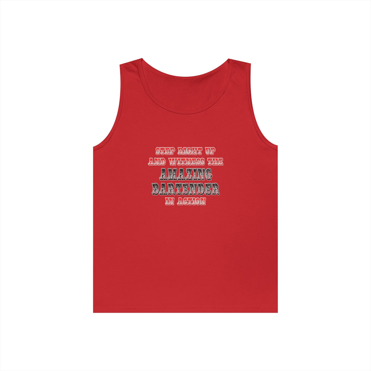 Witness The Amazing Bartender In Action - Unisex Heavy Cotton Tank Top