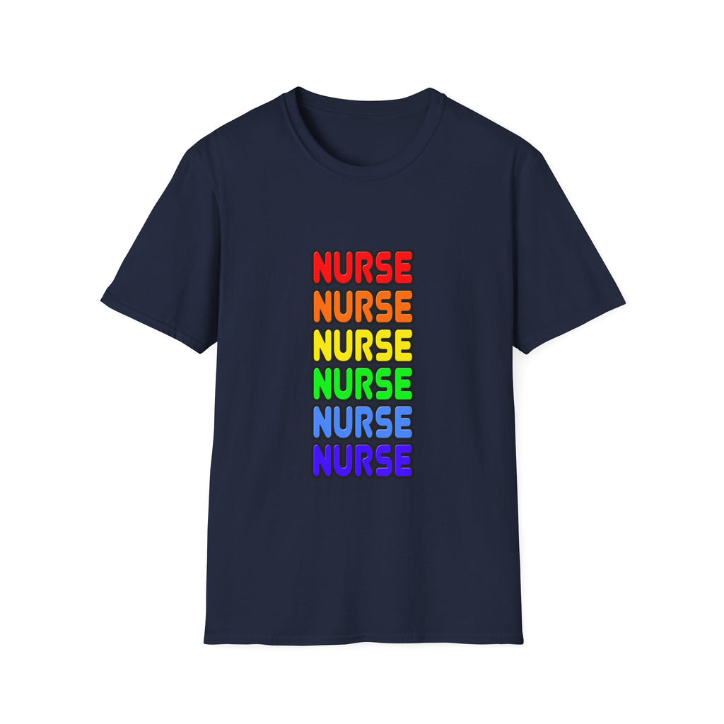 Rainbow Nurse - Unisex Softstyle T-Shirt