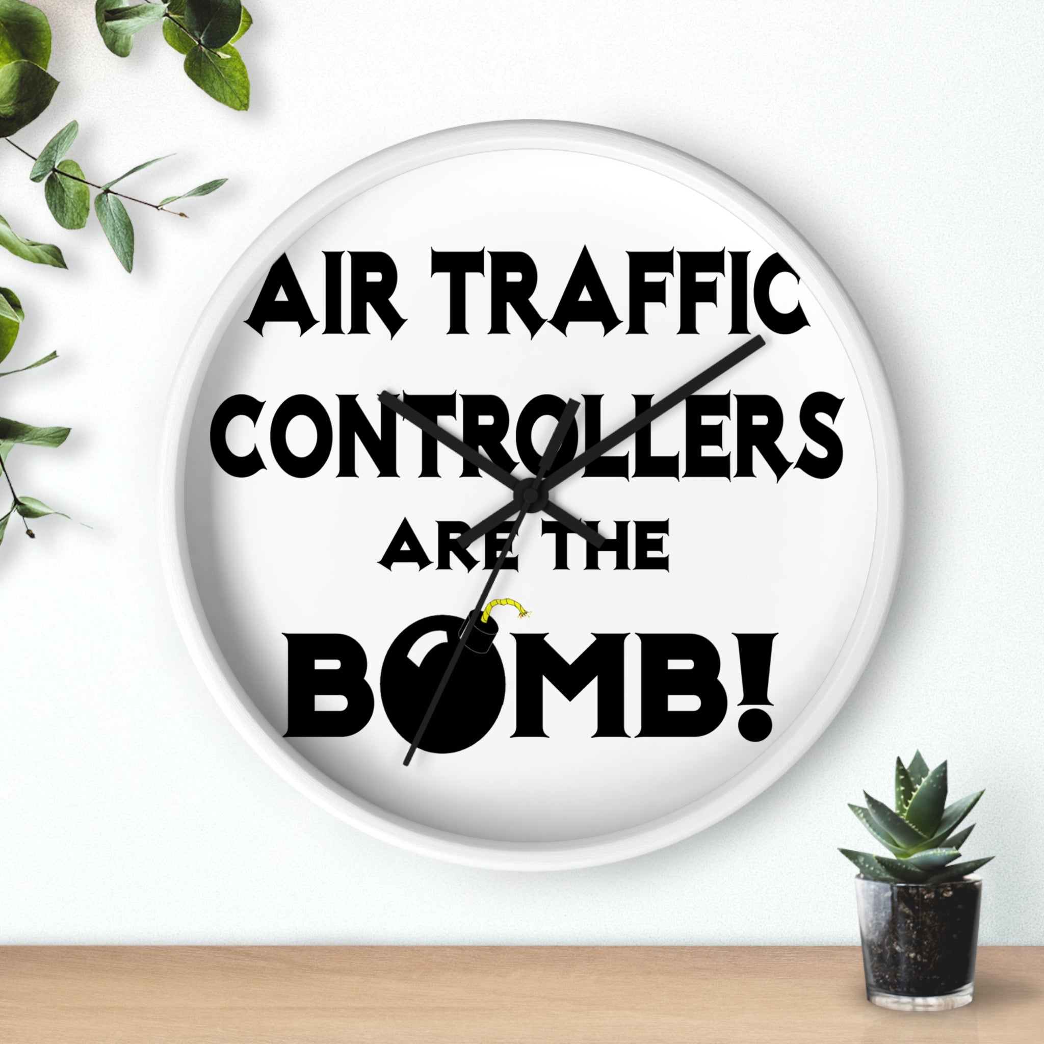Air Traffic Controllers Are The Bomb! - Wall Clock