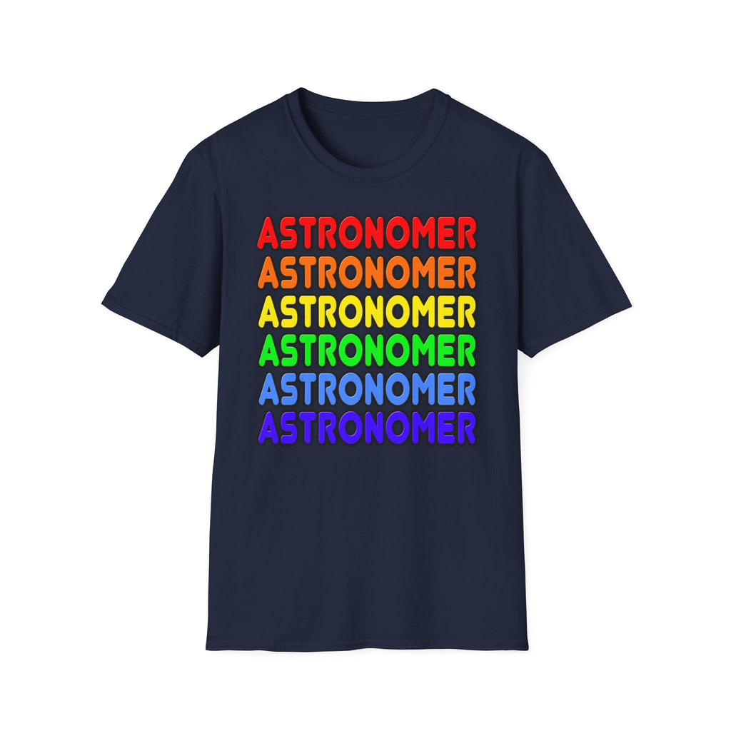 Rainbow Astronomer - Unisex Softstyle T-Shirt