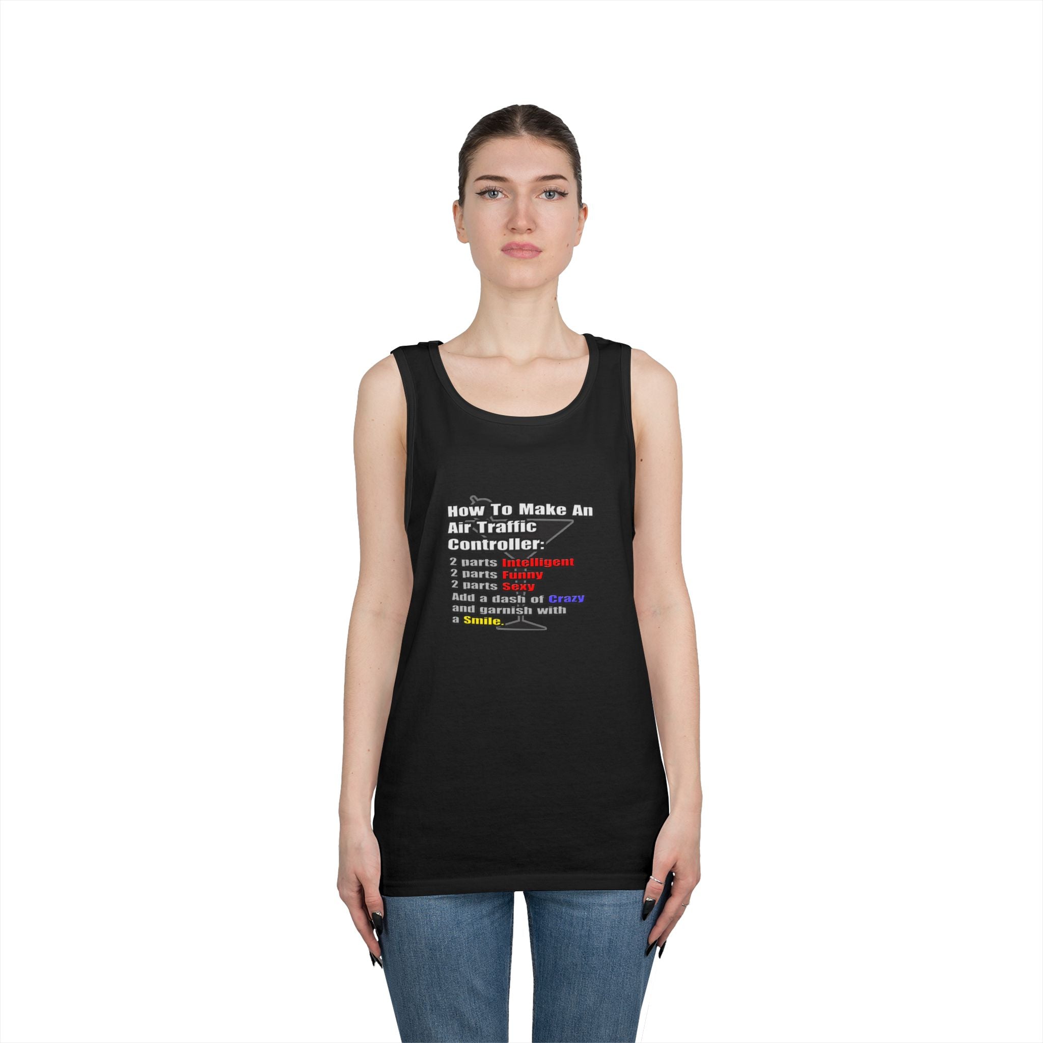 How To Make an Air Traffic Controller - Unisex Heavy Cotton Tank Top