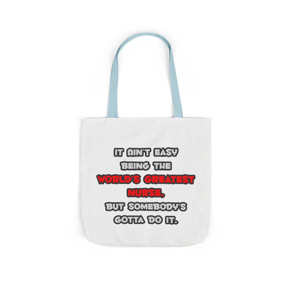 World's Greatest Nurse Joke - Canvas Tote Bag, 5-Color Straps