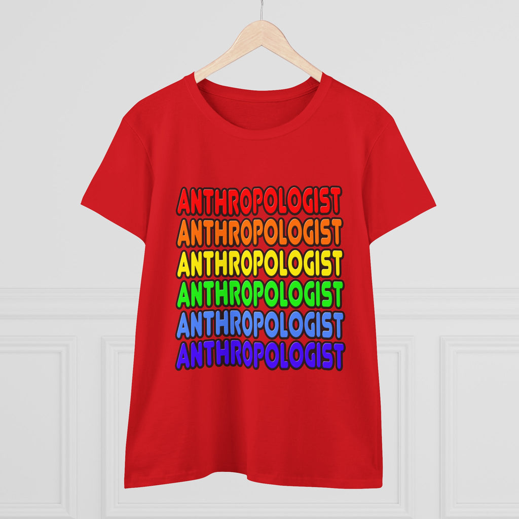 Rainbow Anthropologist - Women's Midweight Cotton Tee