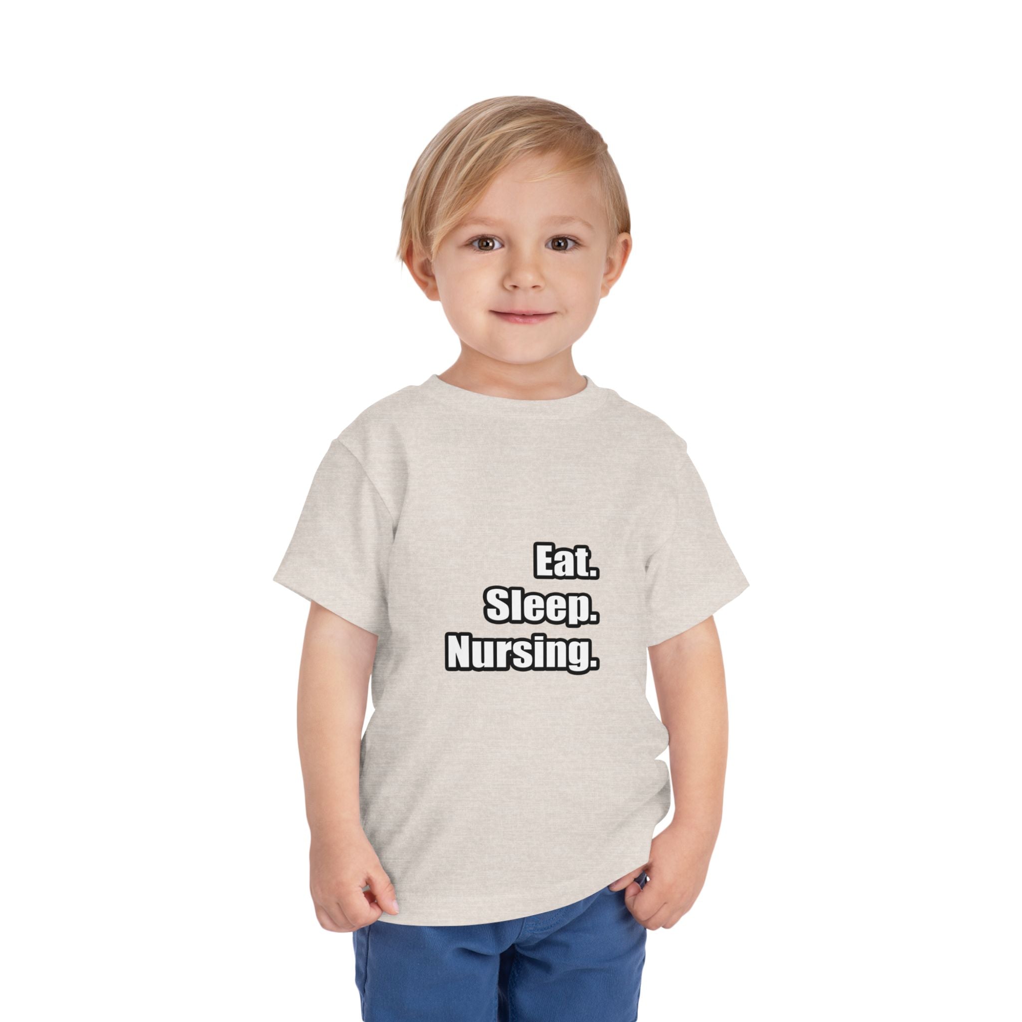 Eat. Sleep. Nursing. - Toddler Short Sleeve Tee