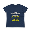 Funny Administrative Assistant T Shirts - Women's Midweight Cotton Tee