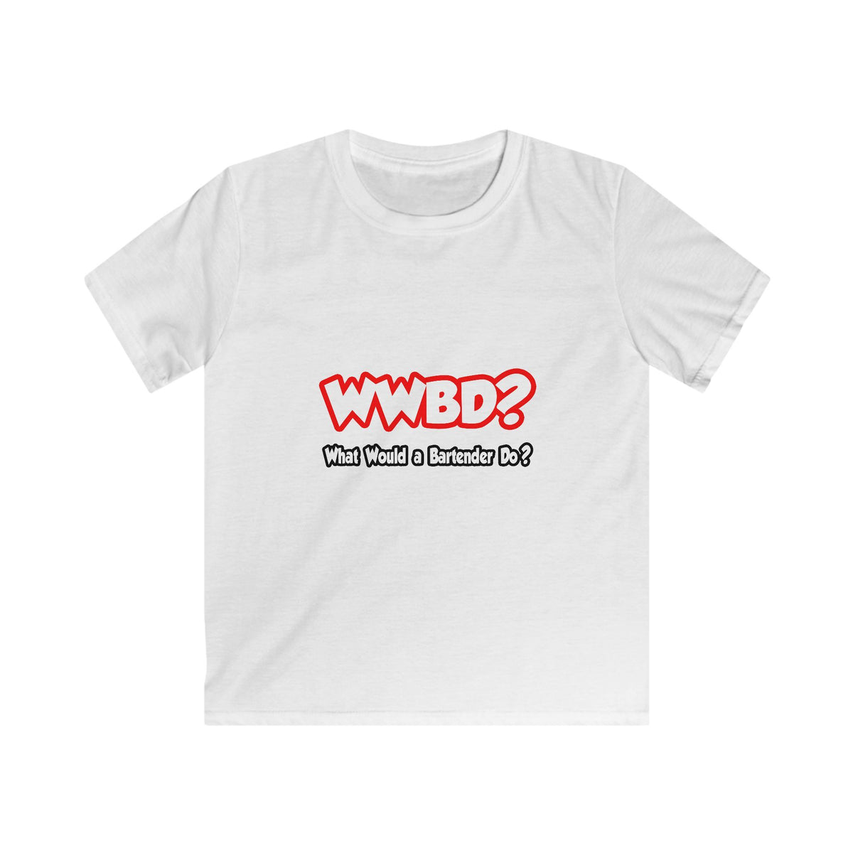 WWBD...What Would a Bartender Do - Kids Softstyle Tee