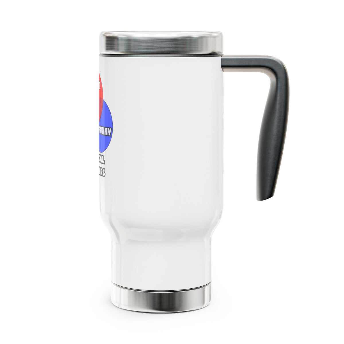 Venn Diagram .. Chemical Engineers - Stainless Steel Travel Mug with Handle, 14oz