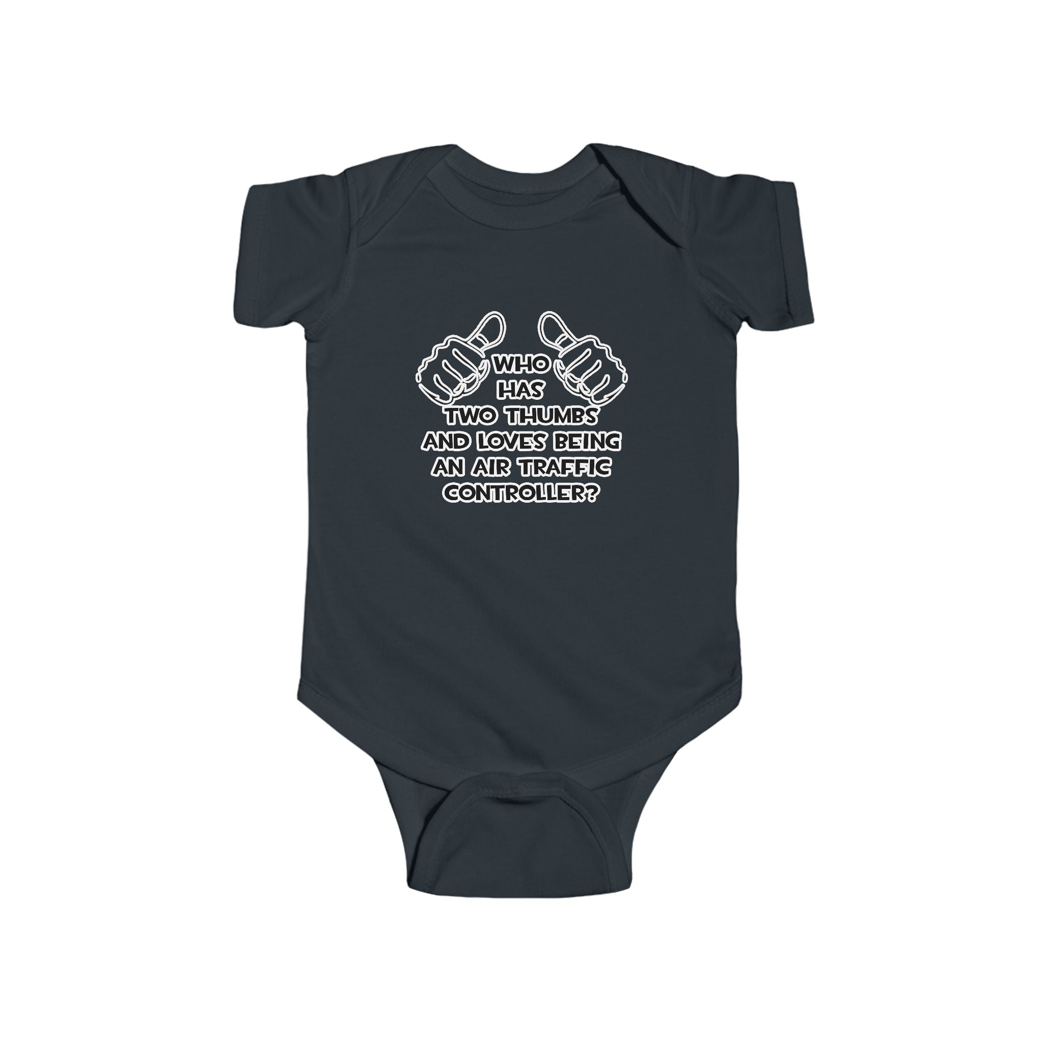 Two Thumbs .. Air Traffic Controller - Infant Fine Jersey Bodysuit