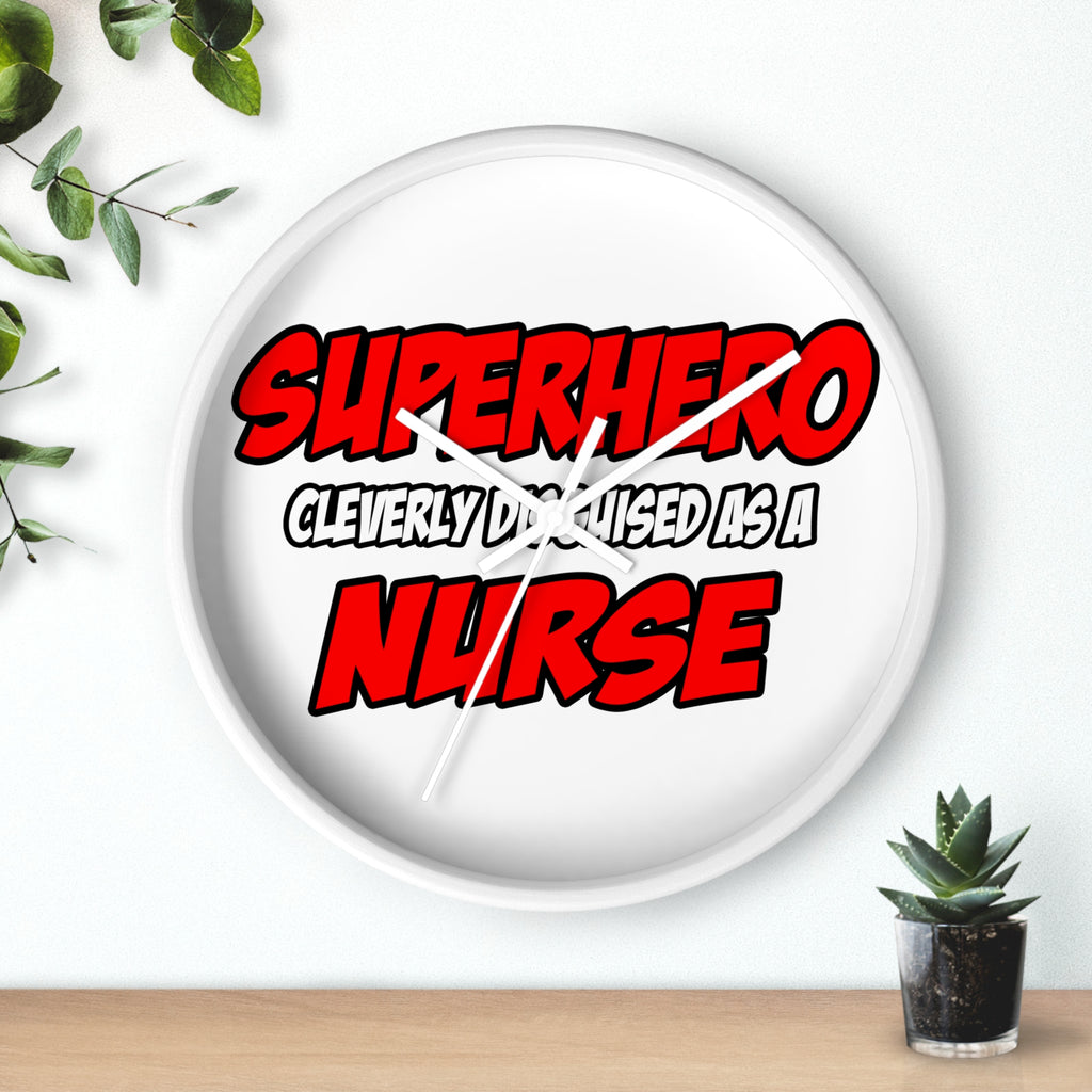 Superhero...Nurse - Wall Clock