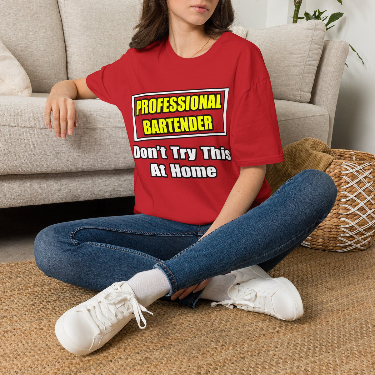 Professional Bartender...Don't Try This At Home - Unisex Softstyle T-Shirt