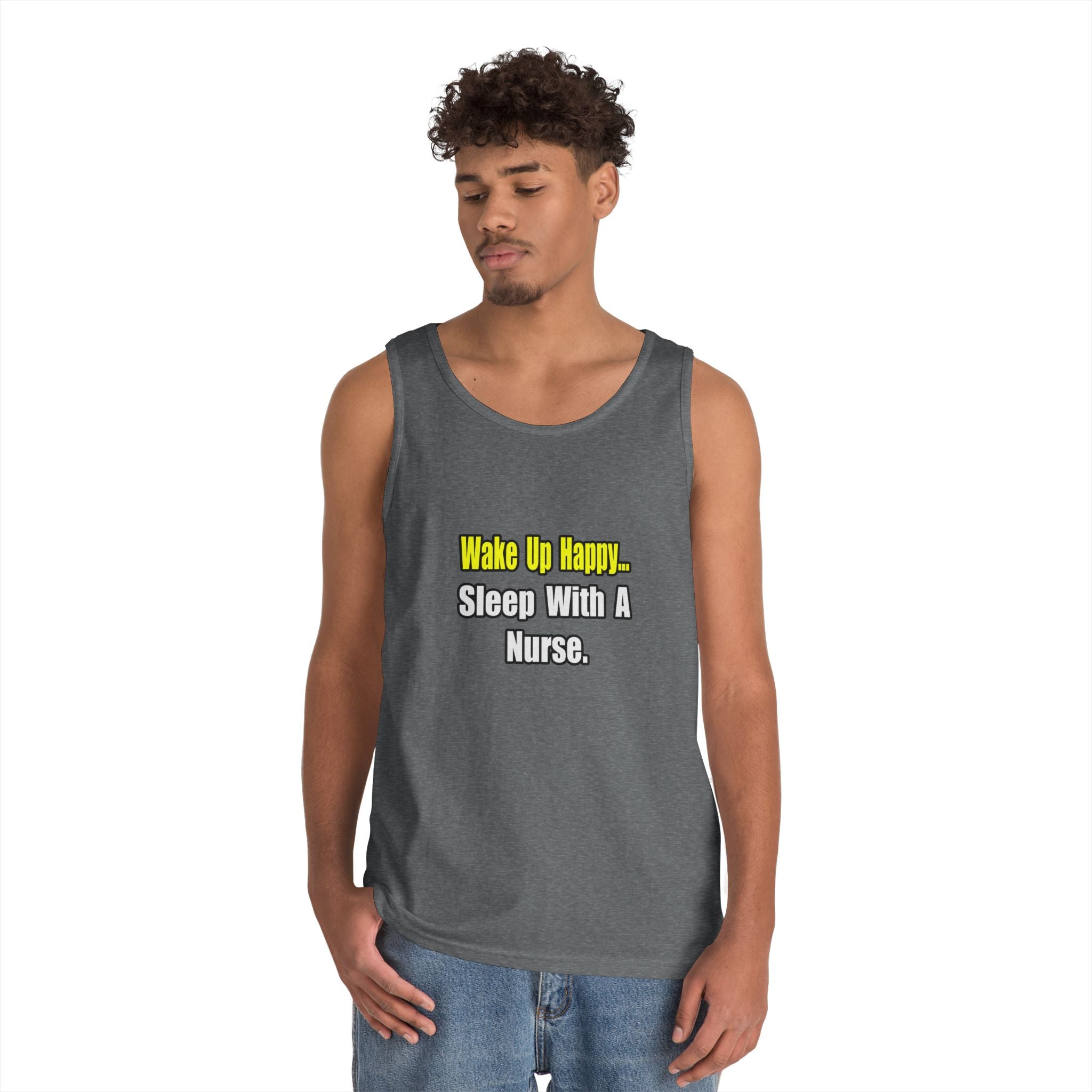 Sleep With a Nurse - Unisex Heavy Cotton Tank Top